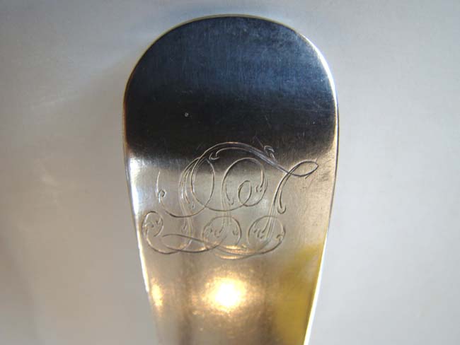 An outstanding set of 6 Silver Tablespoons by Joseph Foster of Boston circa 1790-1795 — image 3